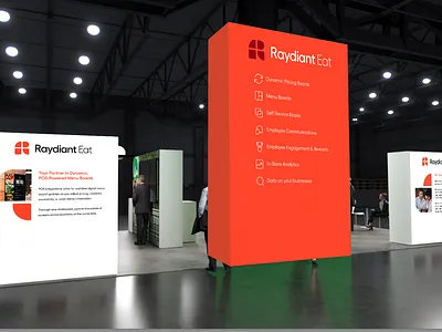 Raydiant Event Booth Graphics branding graphic design
