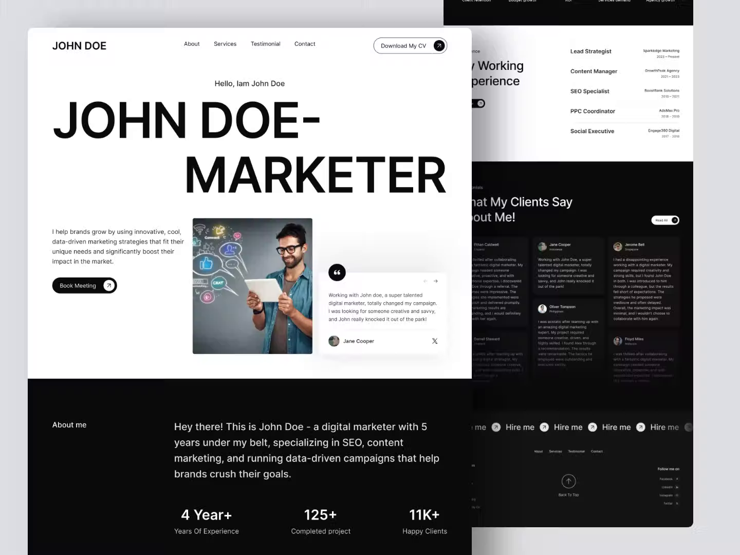 Example of Landing Page Design