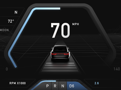 Digital instrument panel animation automotive car digital dashboard ev hmi instrument panel interface motion graphics phev touchscreen