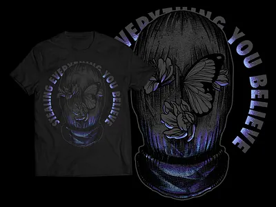 Stealing Everything You Believe (design for sale) illustration tee design tshirt