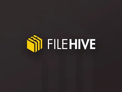 Logo - FileHive branding clever colorful design flat icon identity illustration lettering logo minimal type typography ui vector website