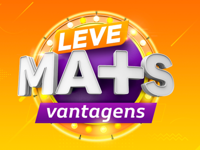 Leve Mais - Selo Promocional 3d advertise c4d lettering leve mais promocional selo type