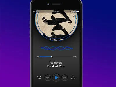 Daily UI Design:: Day009 Music player app design ui ux uxui web