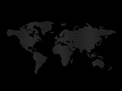 Worldmap blend cartography graphism illustration lines map projection world