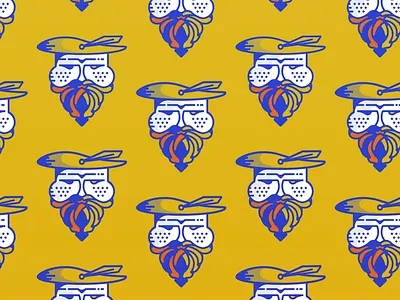 Jester Pattern color illustration jester monoline pattern texture