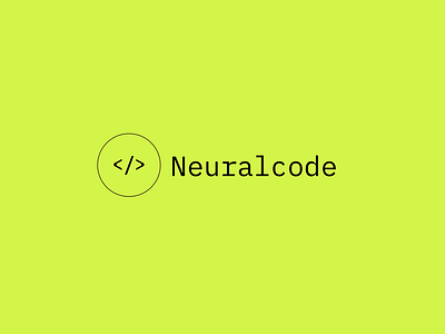 Neuralcode Logo ai brand brand identiy clean coding design green icon logo machine learning minimalist mono simple swiss typography