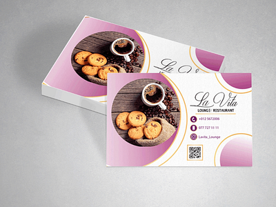 Loyalty restaurant visit card Mockup