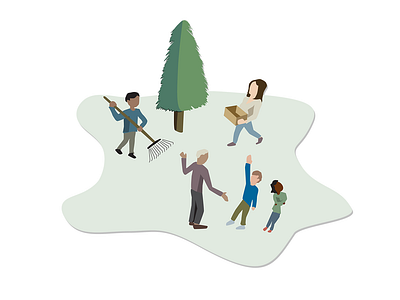 Illustrations For GivePulse - Cleaning Up design flat illustration ui vector volunteer web
