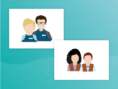 Guild Education partner icons branding colorful design icon illlustration illustration vector