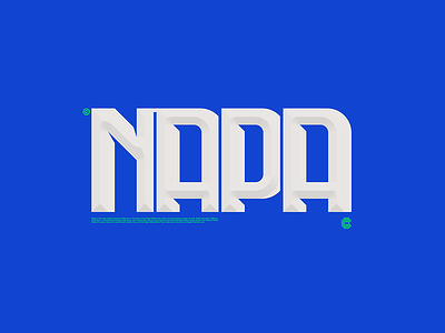 Napa california design logo napa type typography