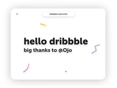 Hello Dribbble