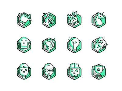 Decoration design color design icon ui