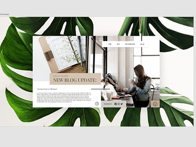 Personal Blog Website blog blogger journal minimalist mondrianism uidesign web design