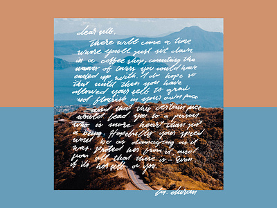 Tagaytay Note to self calligraphy design handwritten letter photo travel typography