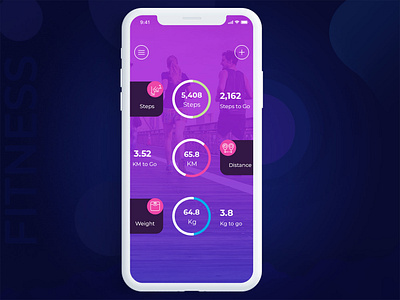 Fitness app background icon menu ui ux webdeisgn websit