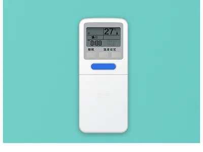 空调遥控器 realistic drawing sketch ui