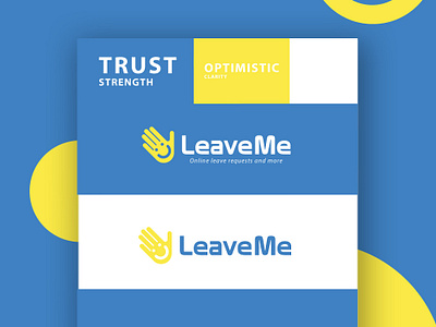 Leave me logo concept