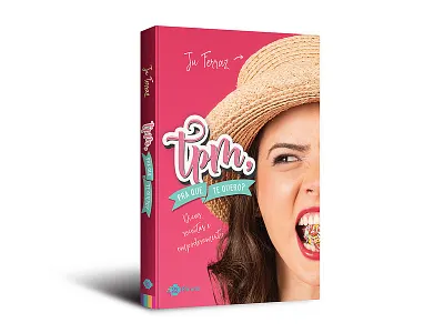 Cover design of "TPM, pra que te quero?" book capa cover ju ferraz livro outro planeta pra que te quero tpm