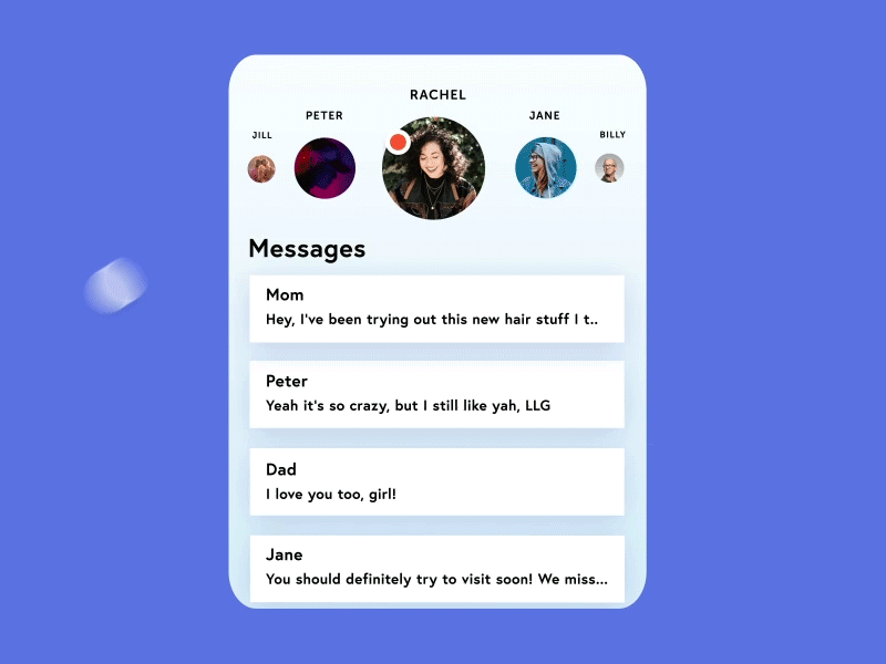 UI Challenge #013 Direct Messaging clean dailyui message phone ui