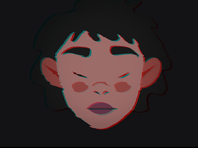 Deep sleep character character design deep glitch simple sleep