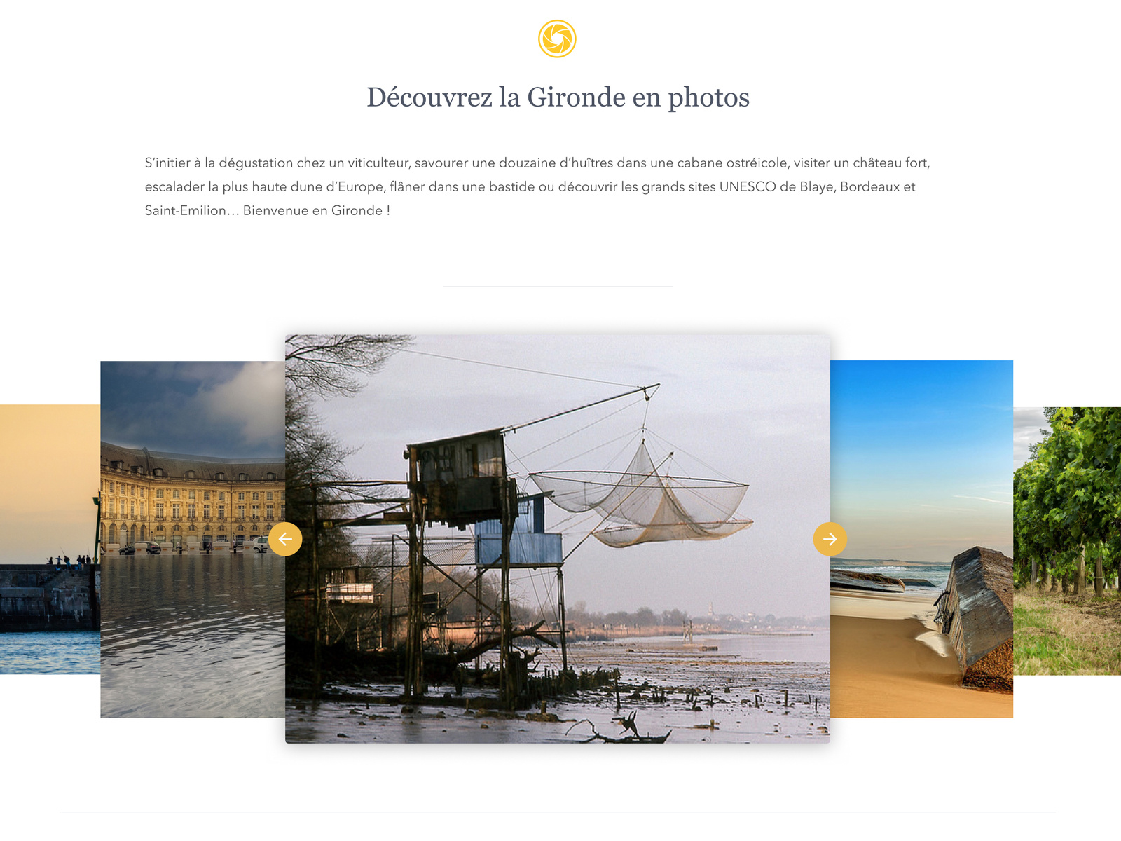 Example of Gironde Tourisme