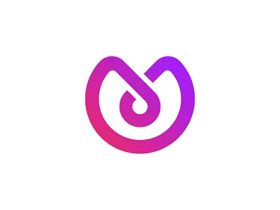 V, X & U branding clean gradient icon letter logo mark modern shape simple u v x