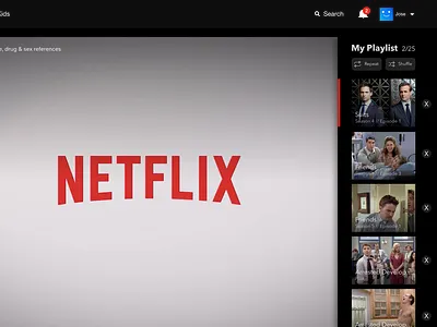 Netflix Playlist Feature Idea 5ideasaday creative design idea netflix ui youtube