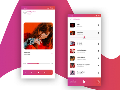 Daily UI Challenge #009 Musicplayer animation app app concept dailyui dailyui009 dailyuichallenge iphone minimal music player ui ux