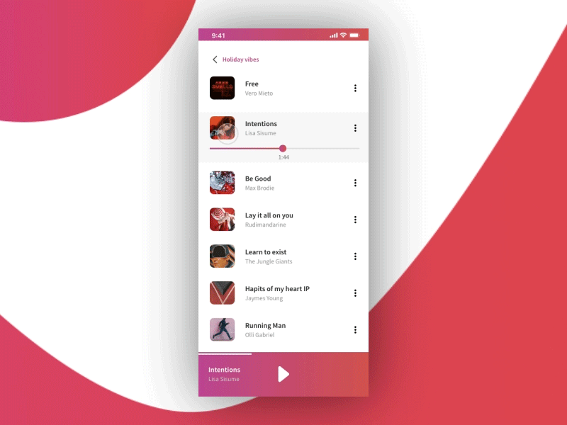 Dailyui009musicplayer animation app app animation app apps application app concept daily ui challenge dailyui music player ui ux