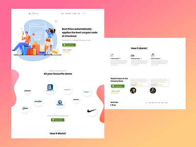 Shot 2 clean landing page minimal saas saas landing page website design