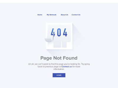 404 Error Page 404page branding calendar challange clean creative design dribbble error flat lettering lost typogaphy ui ui ux vector