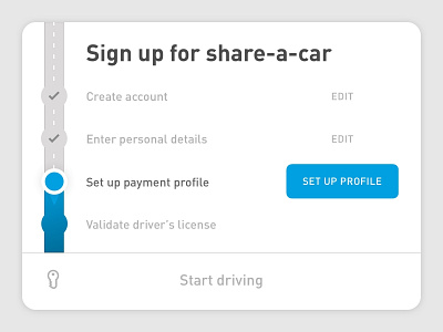 Daily UI 001 — Sign Up 001 dailui dailyui001 progress signup signup form wizard