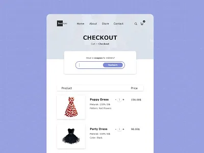 Daily UI Challenge Day #61 - Redeem Coupon clean dailyui design ui ux web design