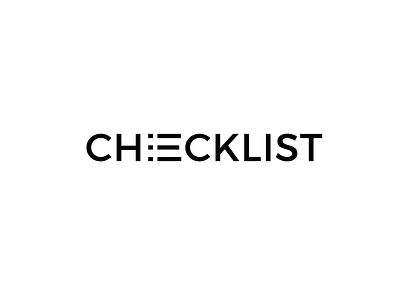 checklist checklist expressive flat font simple