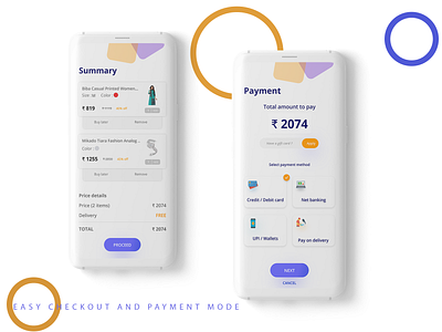 Checkout and Payment android checkout form dailyui dailyui 002 design ecommerce ux