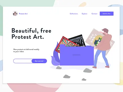 Protest Art 5ideasaday creative design idea ui ux