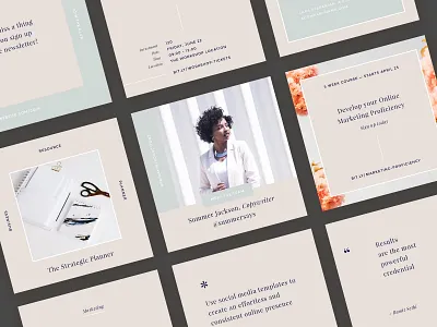 Freebie: Hepburn Instagram Templates Kit free freebie instagram pixelbuddha social media temlates template