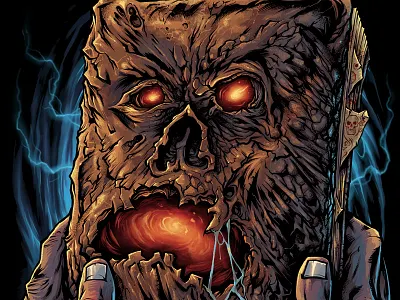 Evil Dead 2 Necronomicon brian allen evil dead illustration mangastudio necronomicon