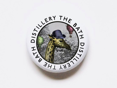 Bath Distillery Pin Badge badgedesign branding ilustration vintage