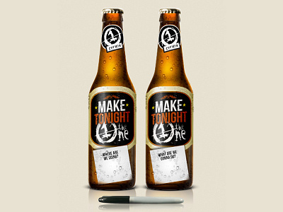 Playful Beer Bottle Label Design Concept 1/2 beer botella bottle cerveza design digital design diseño diseño grafico etiqueta fun fun art funny graphic design illustration interactive label playful promotional