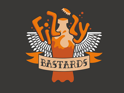 Fizzy Bastards illustration logo movies