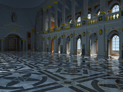 Milius Royal Palace 3d ancient digital 3d environment fantasy gameart interior medieval palace rpg videogame