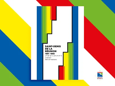 I was here - Saint-Denis de la Réunion design france poster reunion island