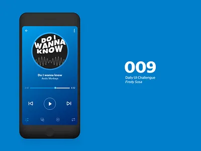 009 009 arctic monkeys dailyuichallenge design fredy sosa iphone 7 music music player ui ux