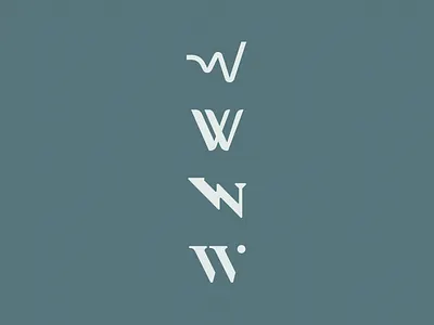 W brand branding logo