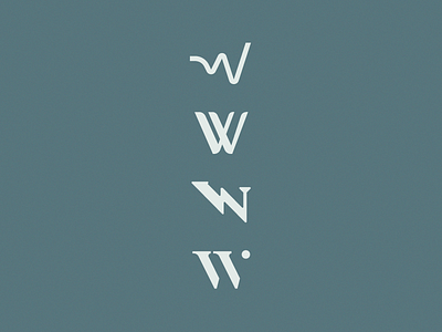 W brand branding logo