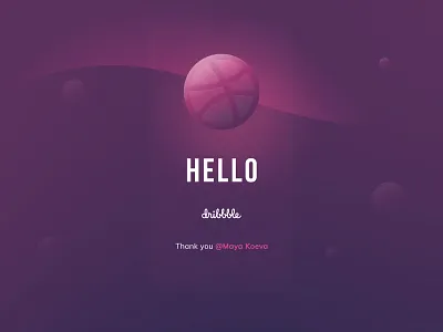 Hello Dribbble! debut dribbble first shot hello