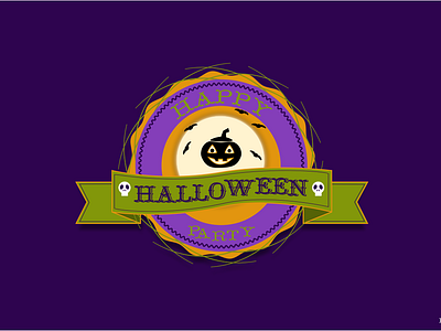 Label Halloween animation illustration label label design vector