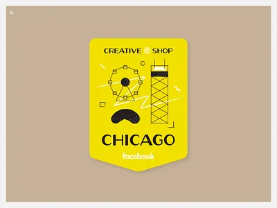 Rejected Chicago bean chicago creativeshop facebook freelance sticker