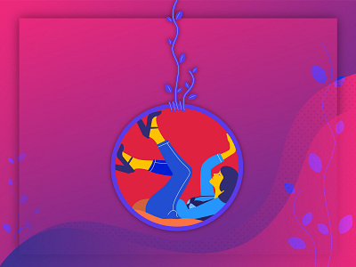 invest in rest - Illustration creative design gradiant color hello illustration new poster women women fashion